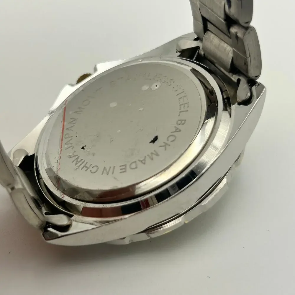 B&R Two-tone Men’s Fashion Watch Stainless Steel Working New Battery